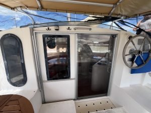 cockpit, FP 38 Athena, catamaran for sale