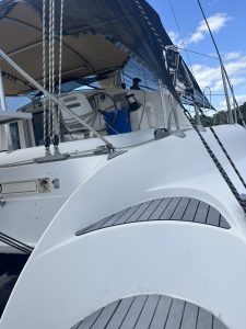 deck, FP 38 Athena, catamaran for sale