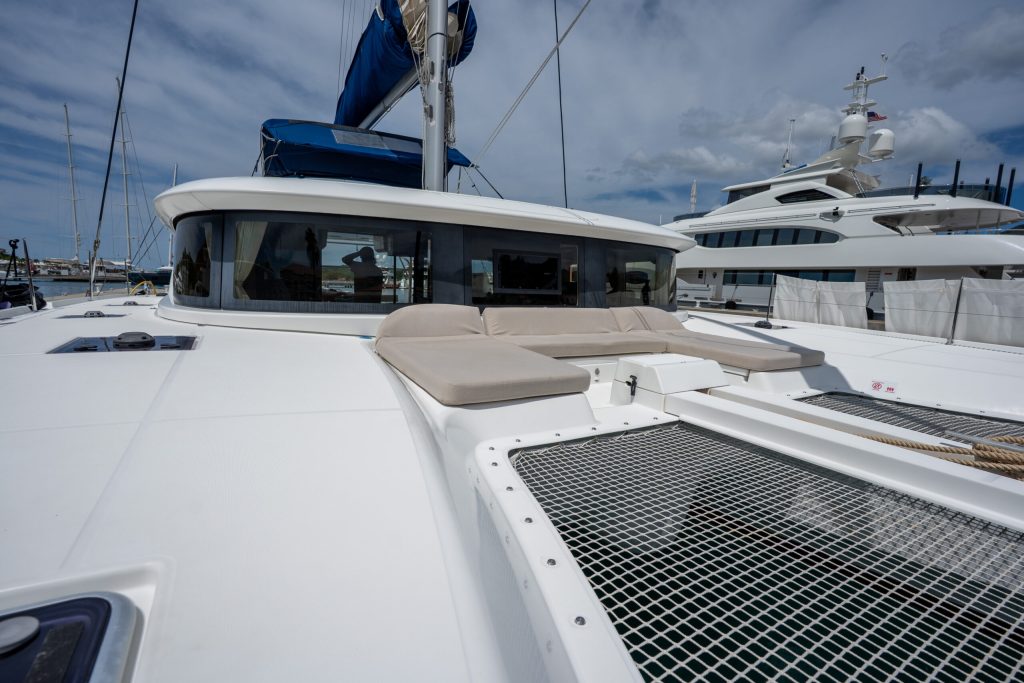 Interior saloon and galley of the Lagoon 46 S/V Starry Night