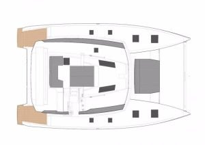layout, FP 47 Saona, catamaran for sale