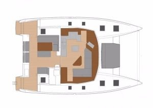 layout, FP 47 Saona, catamaran for sale