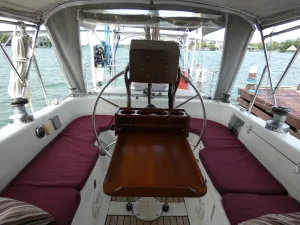 helm, Moody 376, sailboat for sale