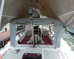 cockpit, Moody 376, sailboat for sale