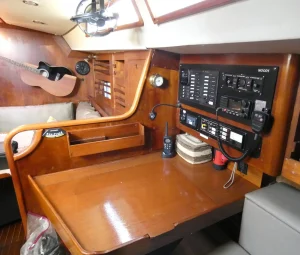 navigation station, Moody 376, sailboat for sale