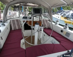 cockpit, Moody 376, sailboat for sale