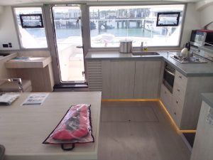 interior, Leopard 43 PowerCat, trawler for sale