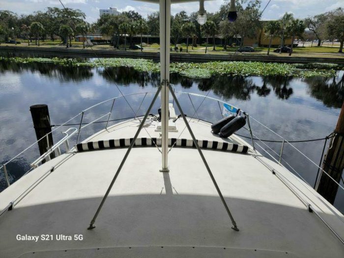 deck, Bertram 46.6, trawler for sale