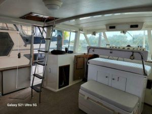 cockpit, Bertram 46.6, trawler for sale