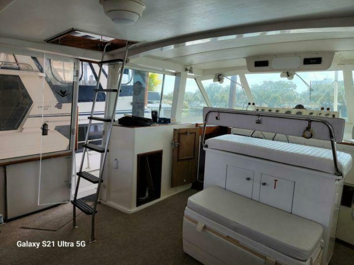 cockpit, Bertram 46.6, trawler for sale