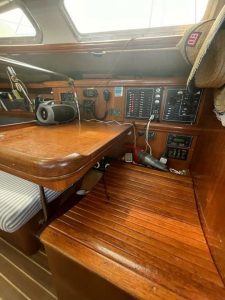 navigation station, Hunter 44, sailboat for sale
