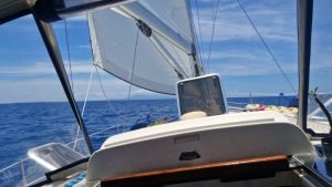 cockpit, Hunter 44, sailboat for sale