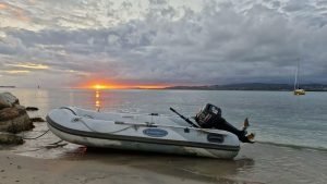 exterior, Hunter 44, sailboat for sale