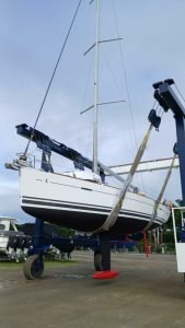 boatyard, Beneteau 40 First, sailboat for sale
