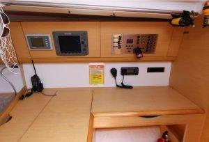 navigation station, Beneteau 40 First, sailboat for sale