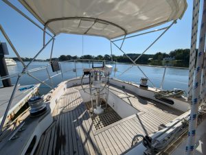 cockpit, Mason 43, sailboat for sale