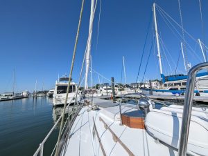 deck, Mason 43, sailboat for sale