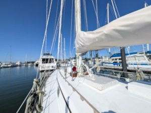 deck, Mason 43, sailboat for sale