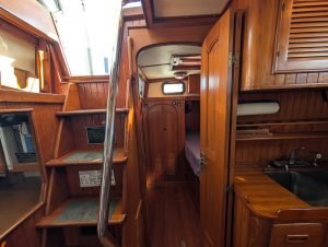 interior, Mason 43, sailboat for sale
