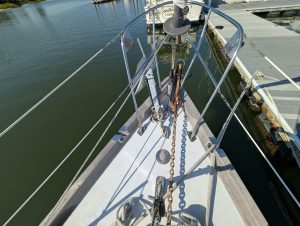 deck, Mason 43, sailboat for sale