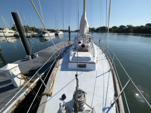 deck, Mason 43, sailboat for sale