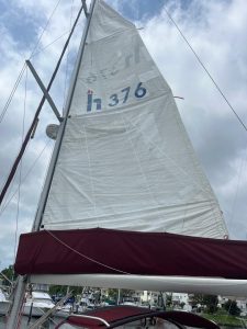 deck, Hunter 376, sailboat for sale