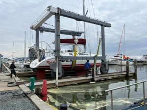 boatyard, Hunter 376, sailboat for sale