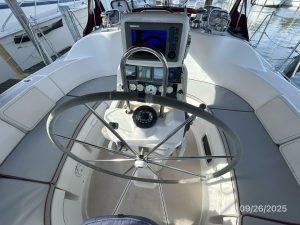 helm, Hunter 376, sailboat for sale