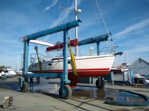 boatyard, Hunter 376, sailboat for sale