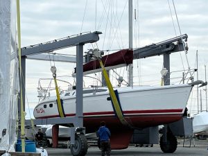boatyard, Hunter 376, sailboat for sale