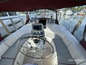helm, Hunter 376, sailboat for sale