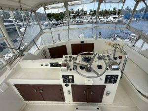 helm, Hatteras 37 Convertible, trawler for sale