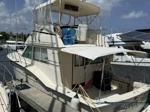 exterior, Hatteras 37 Convertible, trawler for sale