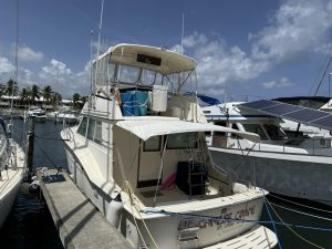 exterior, Hatteras 37 Convertible, trawler for sale