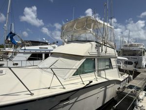exterior, Hatteras 37 Convertible, trawler for sale