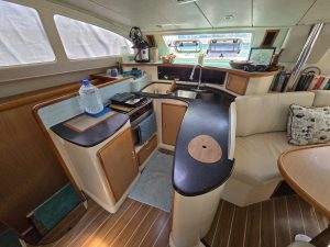 salon, Leopard 43, catamaran for sale