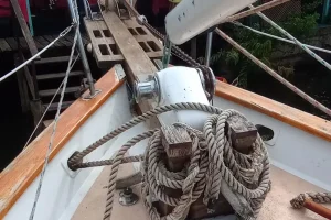 deck, Downeast 38 Cutter, sailboat for sale