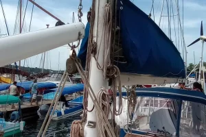 deck, Downeast 38 Cutter, sailboat for sale