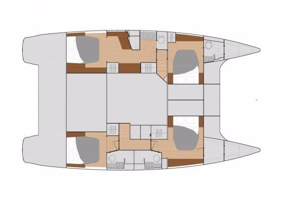 diagram, FP 50 Saba, catamaran for sale