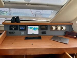 navigation station, Leopard 46, catamaran for sale