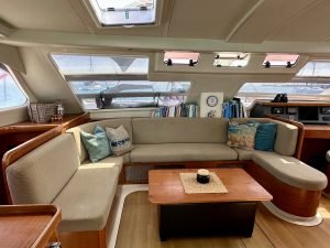 salon, Leopard 46, catamaran for sale