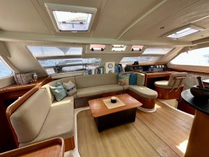 salon, Leopard 46, catamaran for sale
