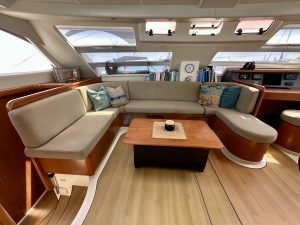 salon, Leopard 46, catamaran for sale