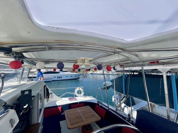 cockpit, Lagoon 380, catamaran for sale