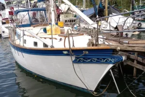 deck, Downeast 38 Cutter, sailboat for sale