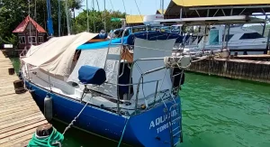 cockpit, Nautilus 40 Pilothouse, sailboat for sale