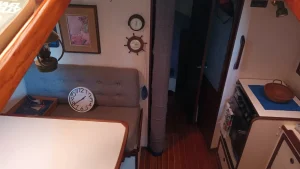 salon, Nautilus 40 Pilothouse, sailboat for sale