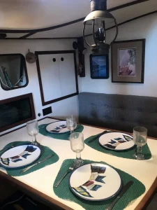 salon, Nautilus 40 Pilothouse, sailboat for sale