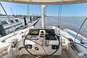 helm, Lagoon 560, catamaran for sale
