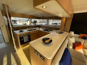 interior, Bali 5.8, catamaran for sale