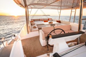 cockpit, Bali 5.8, catamaran for sale